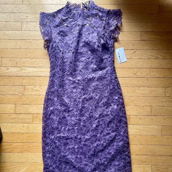 Brand New Beautiful Enfocus Studio Lavender Lace Dress - Picture 1 of 12
